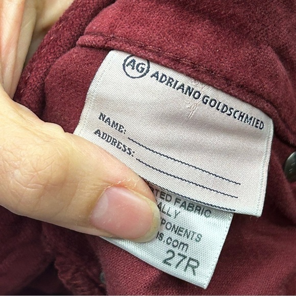 Ag Adriano goldschmied the super skinny velvet legging - Picture 7 of 7